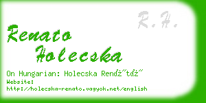 renato holecska business card